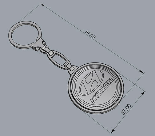 TRINKET KEYCHAIN 3D print model_4