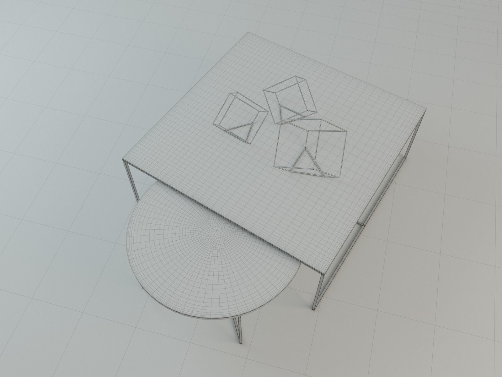 Set of tables 3D model_6