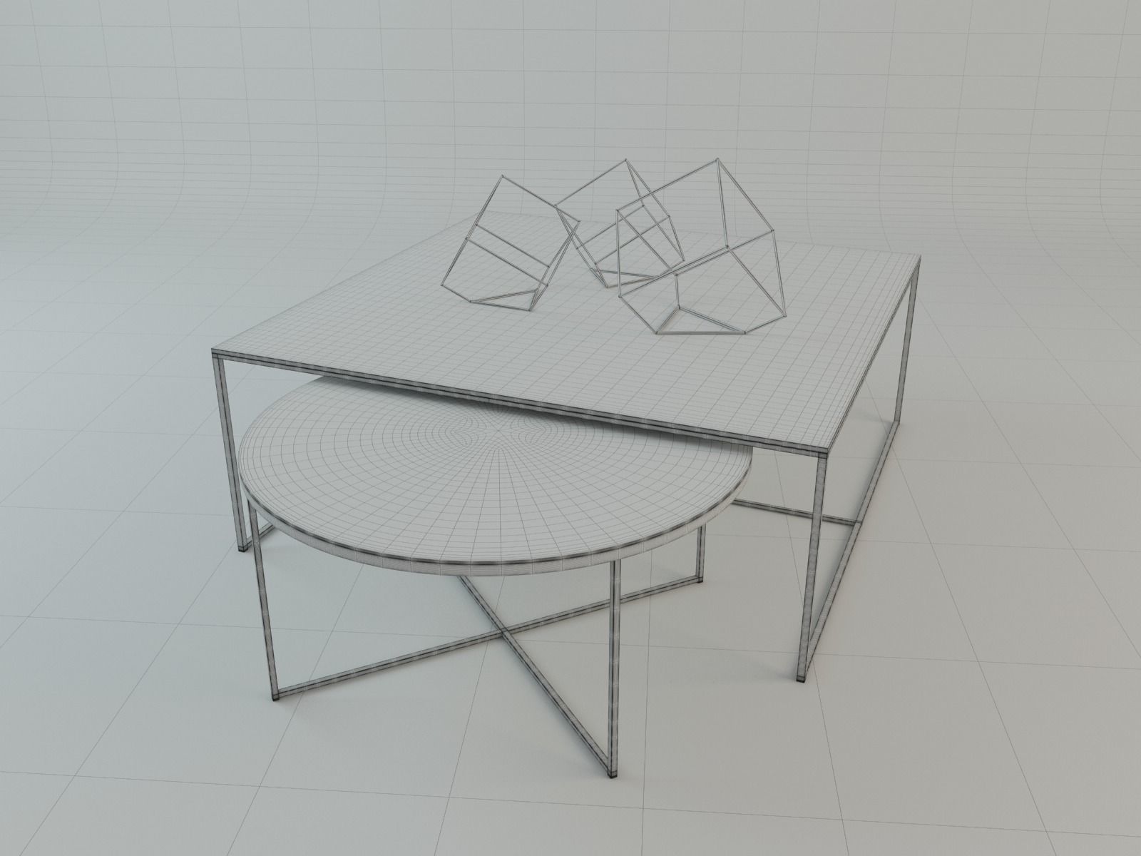 Set of tables 3D model_8