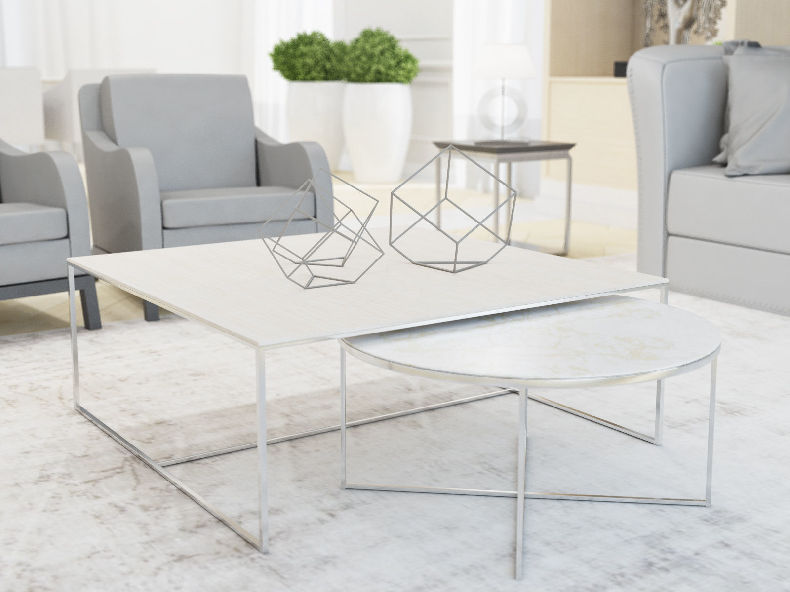 Set of tables 3D model_1