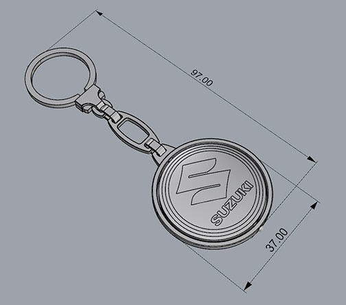 TRINKET KEYCHAIN 3D print model_4