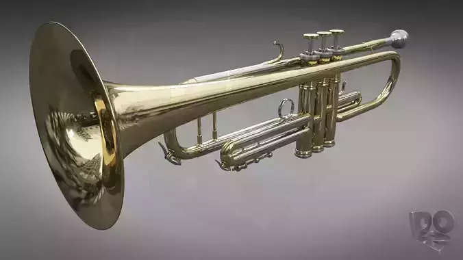 Trumpet-Cornet B flat 3D model