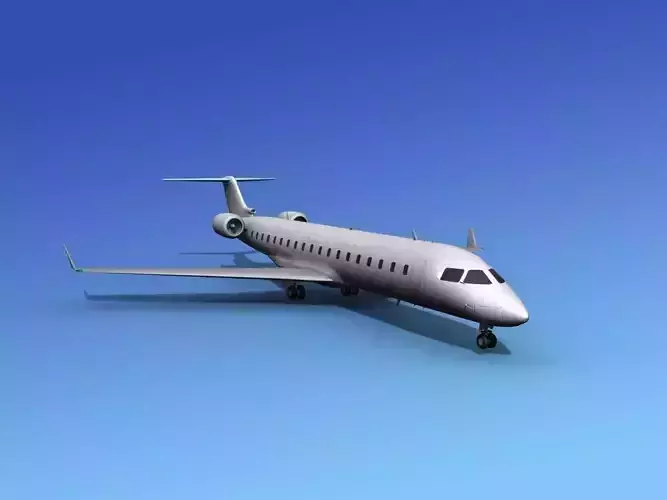 Bombardier CRJ700 Unmarked 1 3D model