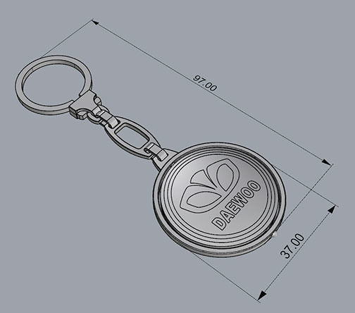 TRINKET KEYCHAIN 3D print model_4