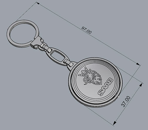 TRINKET KEYCHAIN 3D print model_4