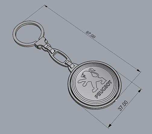 TRINKET KEYCHAIN 3D print model_4