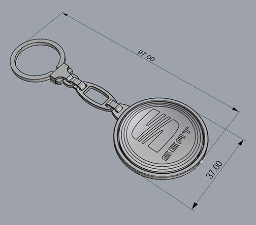 TRINKET KEYCHAIN 3D print model_4