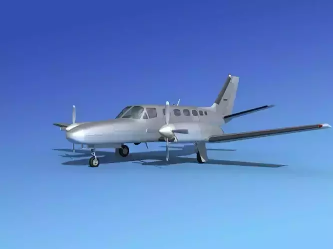 Cessna 441 II Conquest Bare Metal 3D model