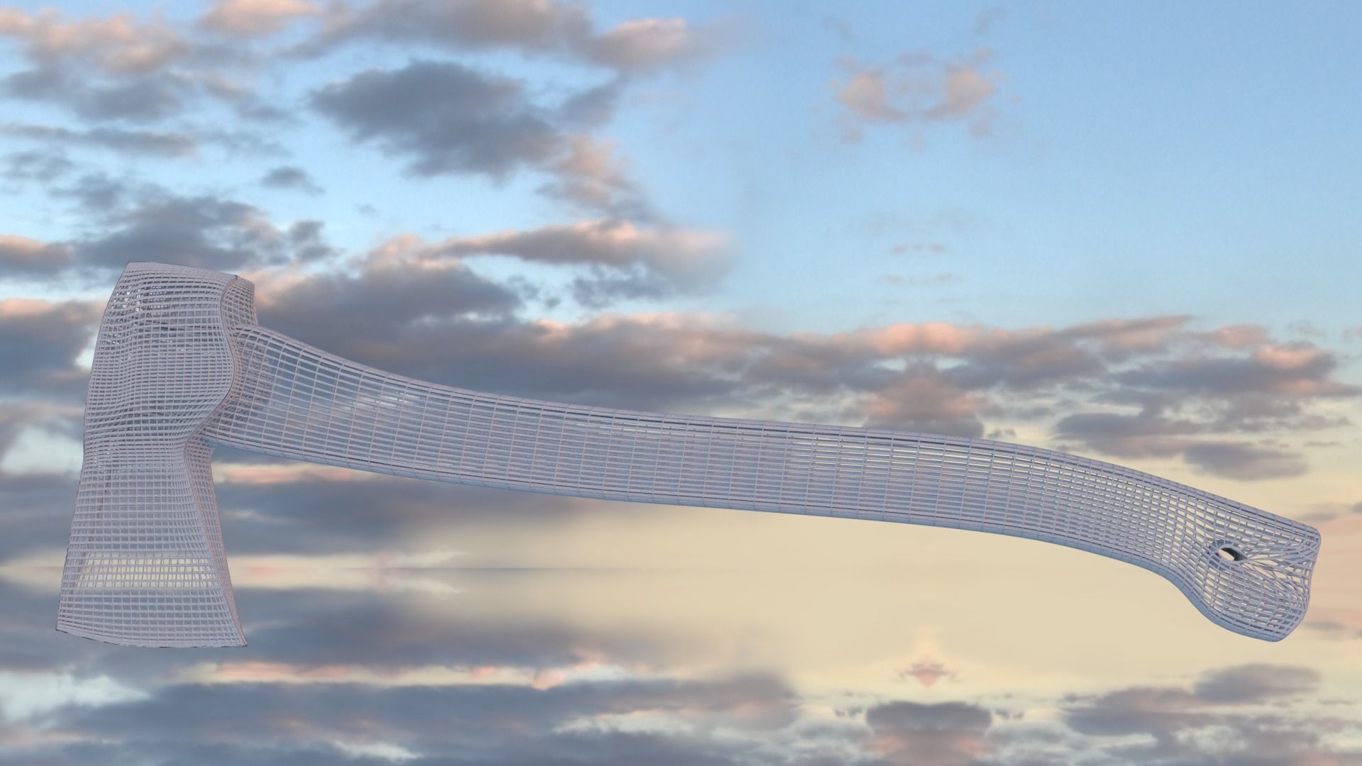 ORTAS AXE NO 2 WOOD AND HARD STEEL RESISTANT REALISTIC AXE 3D model_14