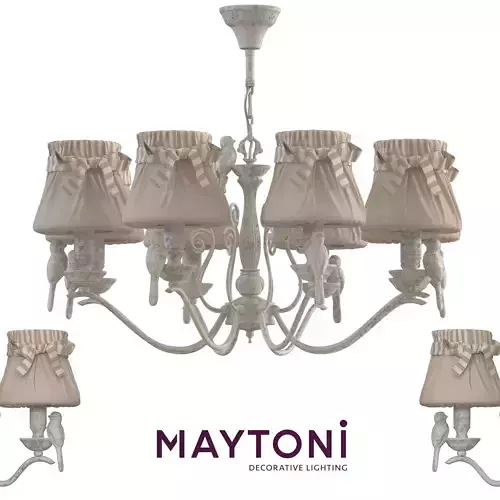 Chandelier Bird ARM013-08-W Maytoni Classic