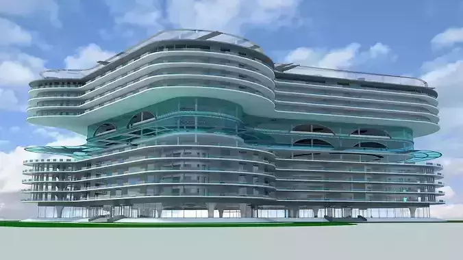 Office Building 1 3D model