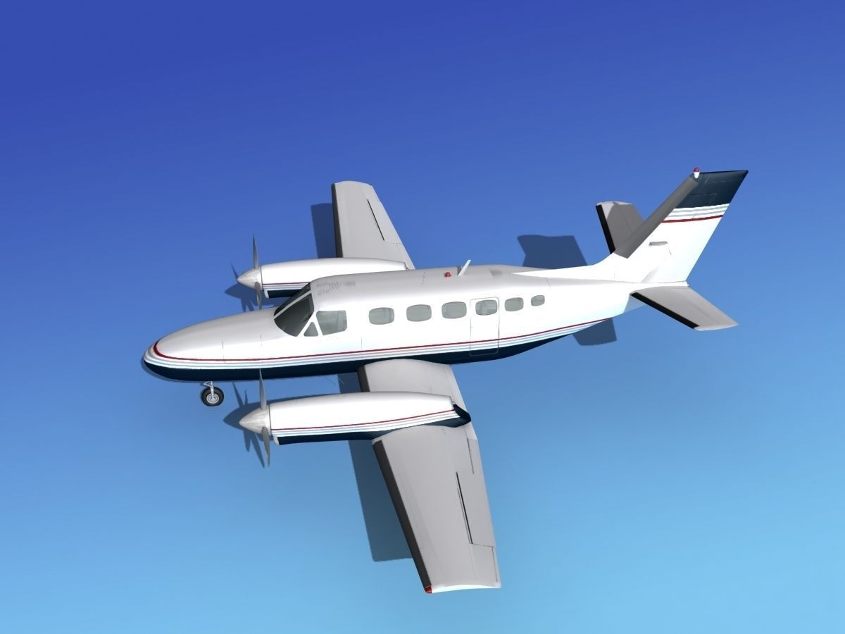 Cessna 441 Conquest II V07 3D model_9