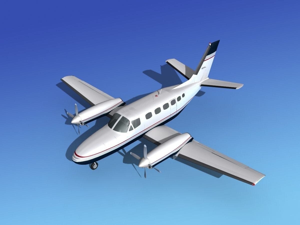 Cessna 441 Conquest II V07 3D model_10