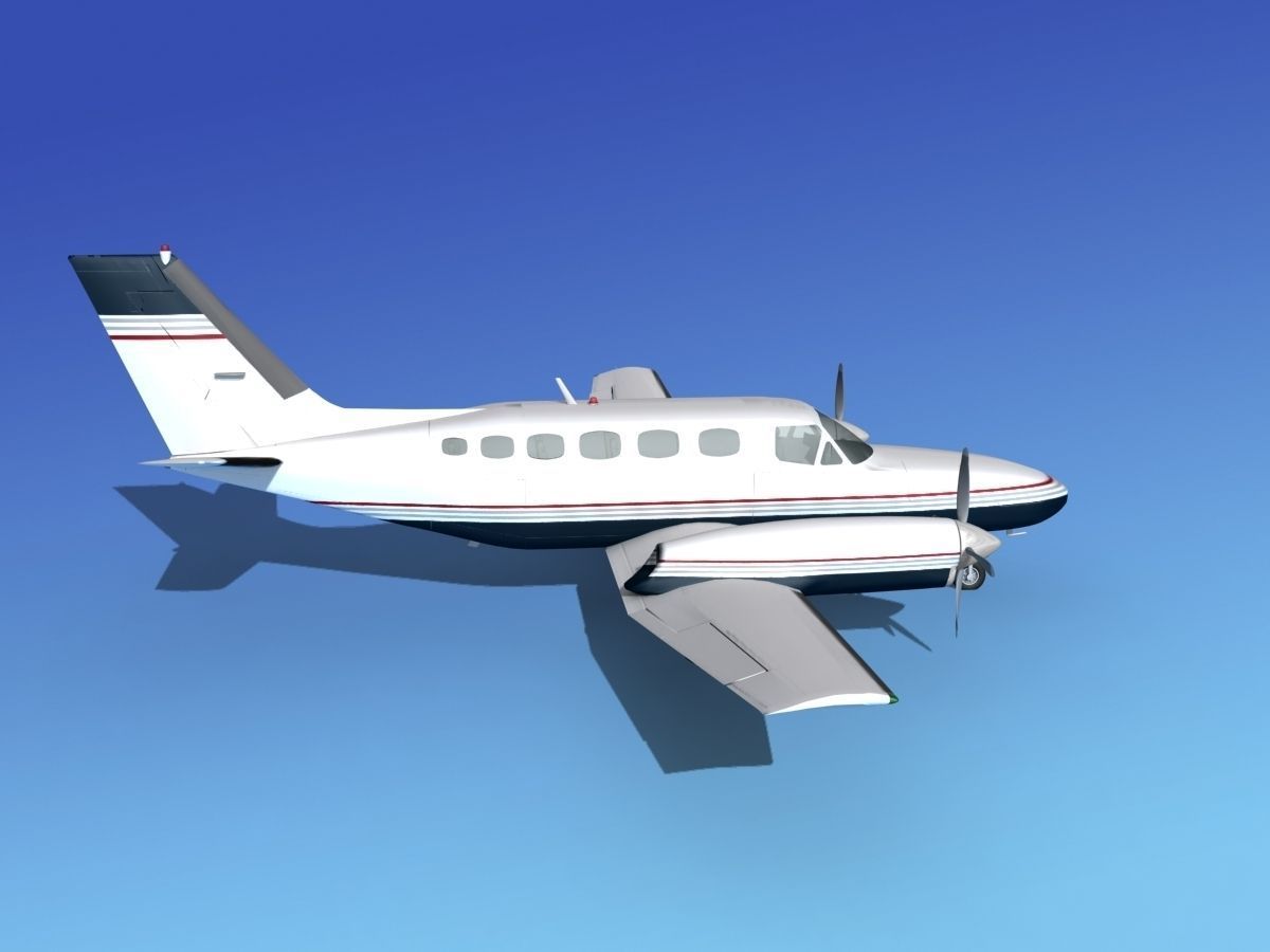 Cessna 441 Conquest II V07 3D model_4