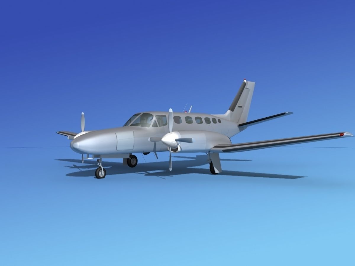 Cessna 441 Conquest II V07 3D model_11