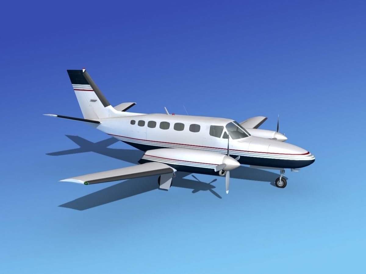 Cessna 441 Conquest II V07 3D model_3