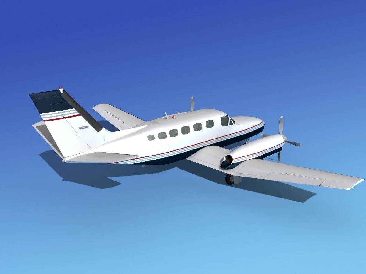Cessna 441 Conquest II V07 3D model_5