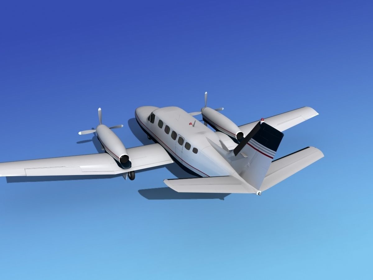 Cessna 441 Conquest II V07 3D model_8