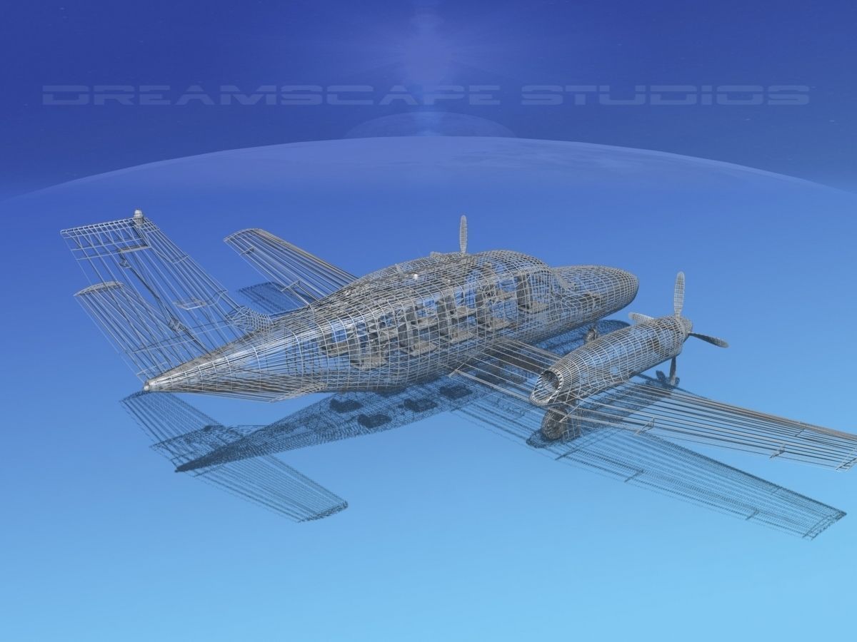 Cessna 441 Conquest II V07 3D model_14