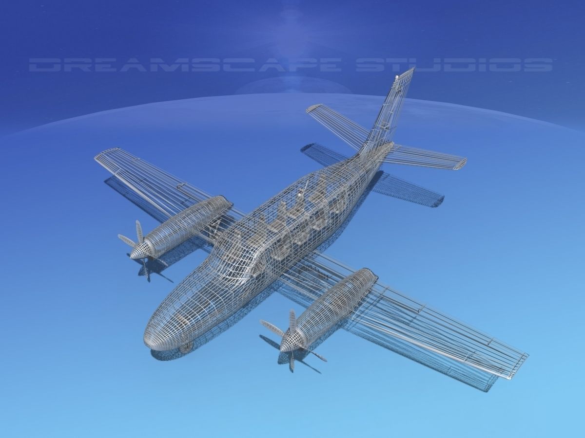 Cessna 441 Conquest II V07 3D model_16