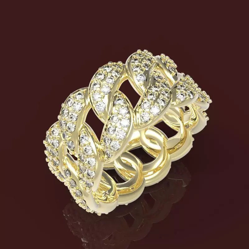 Ring Chain 3D print model_0