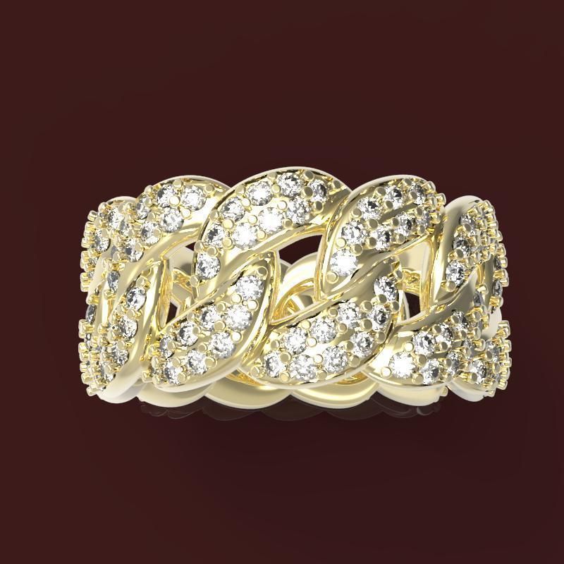 Ring Chain 3D print model_1