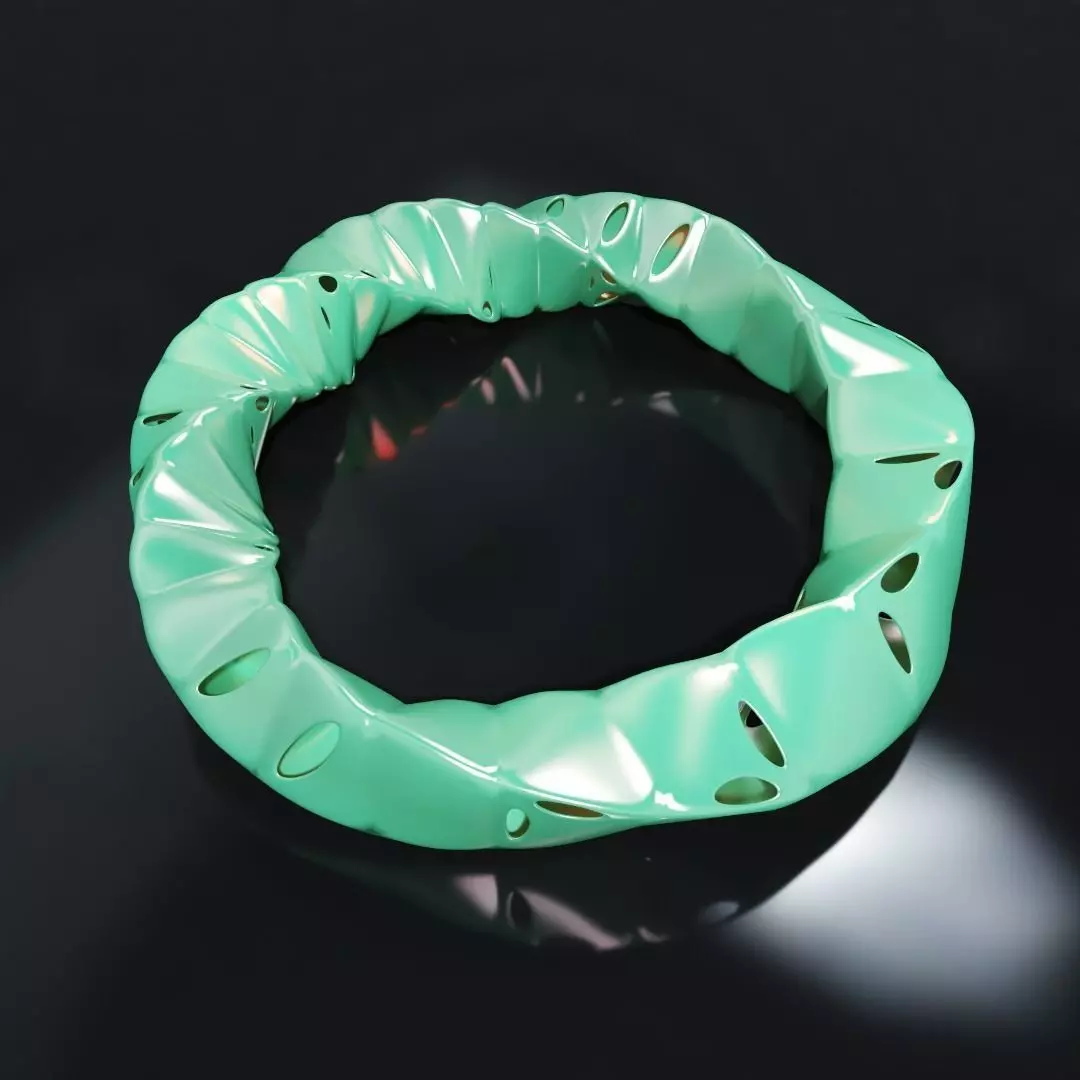 Parametric bracelet  Free 3D model_0