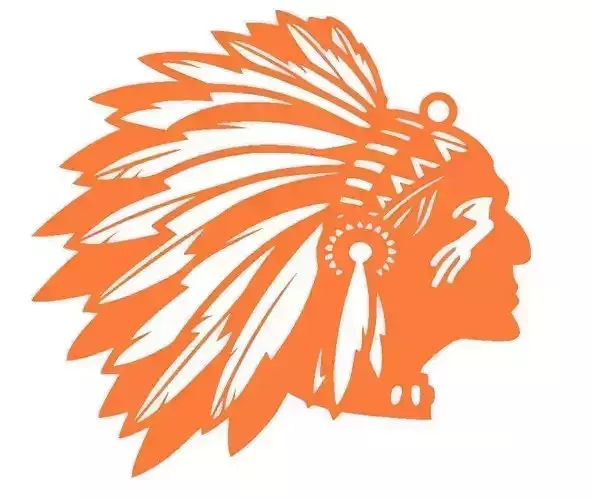 Indian character key chain 