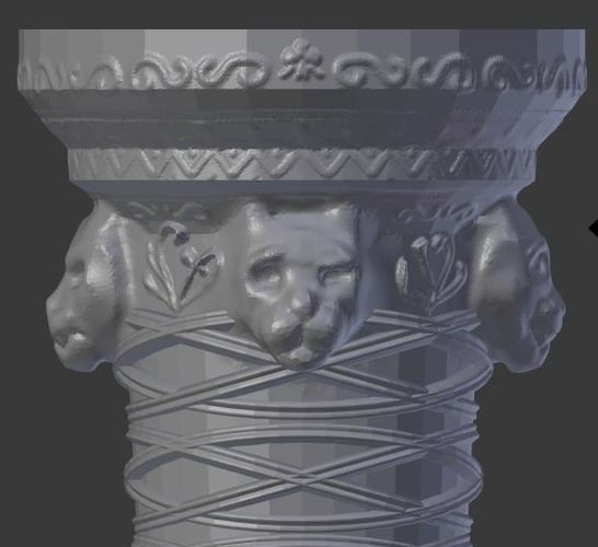 Column Catface 3D model
