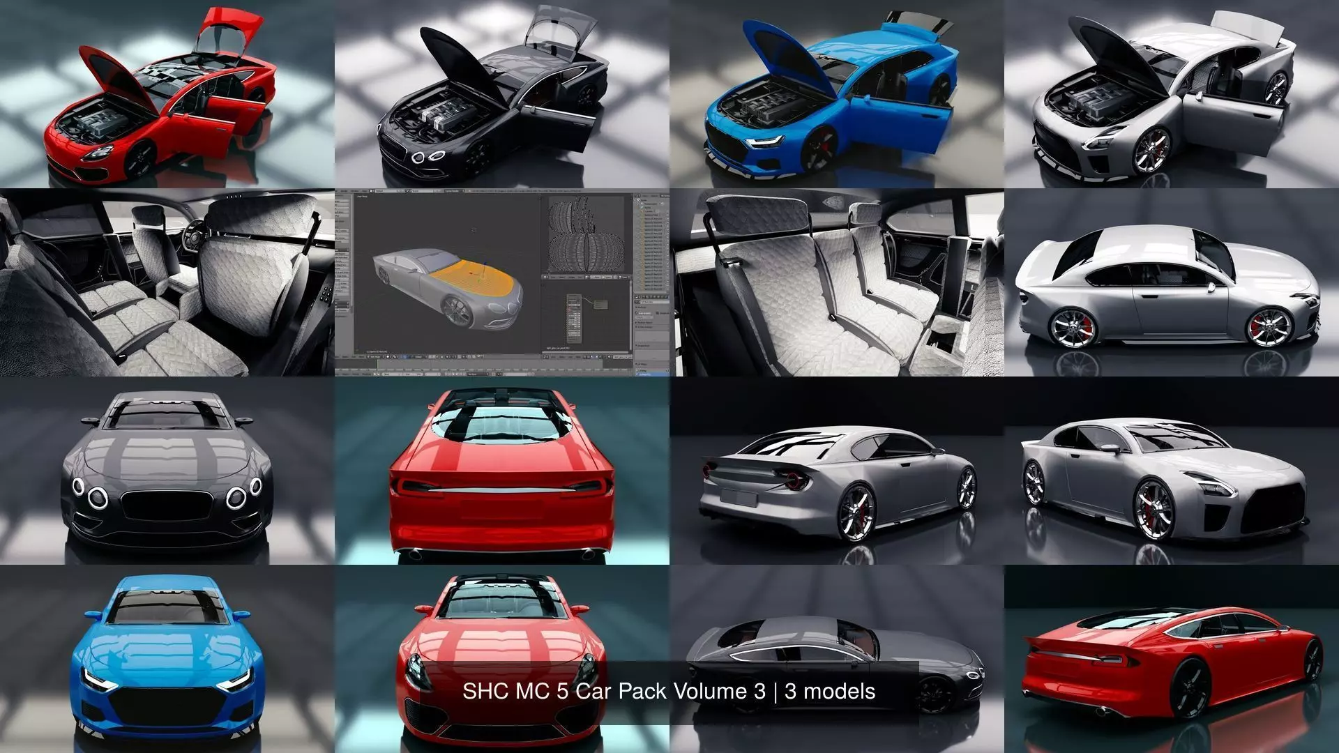 SHC MC 5 Car Pack Volume 3 3D Model Collection_1