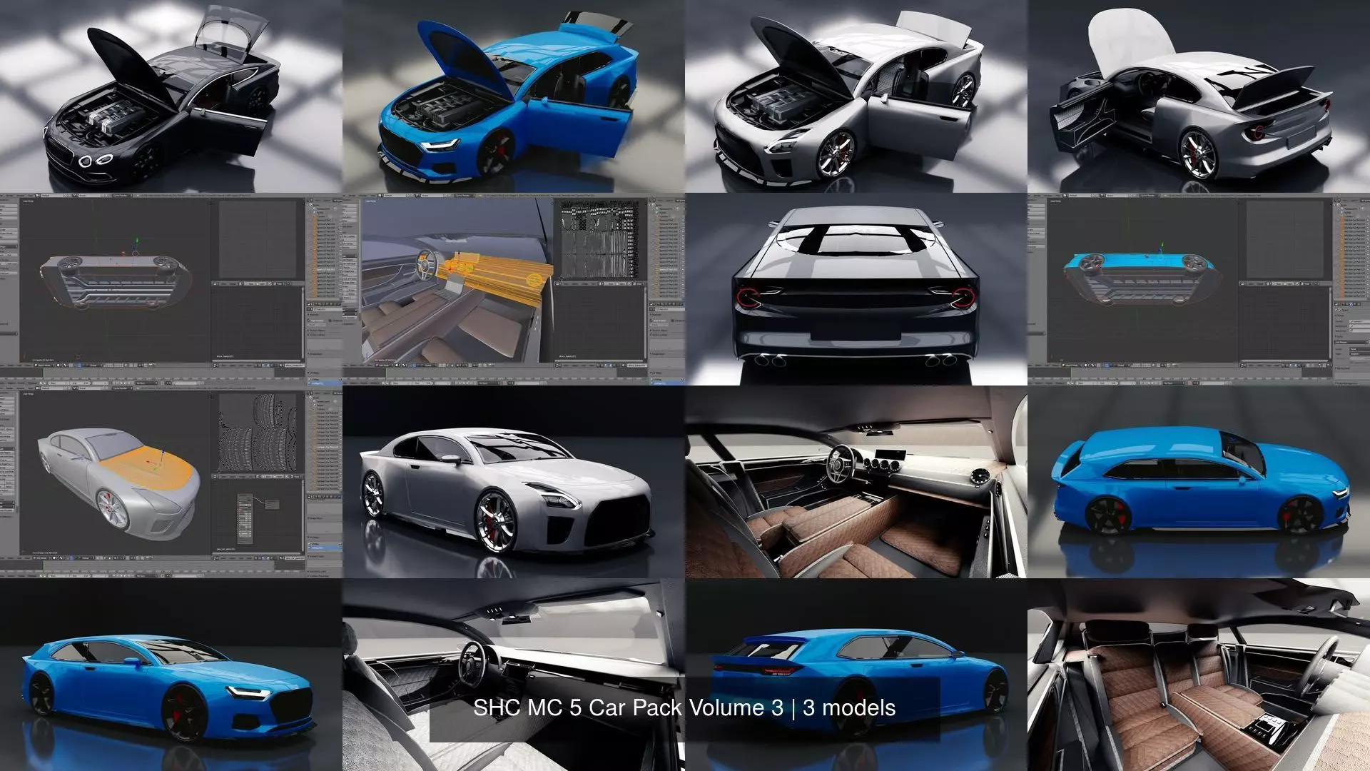 SHC MC 5 Car Pack Volume 3 3D Model Collection_2
