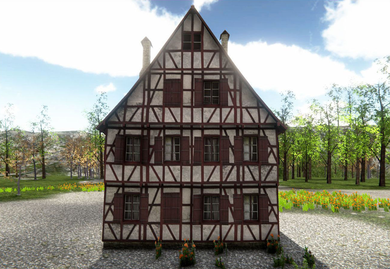 MedievalHouse medieval house Low-poly 3D model_2