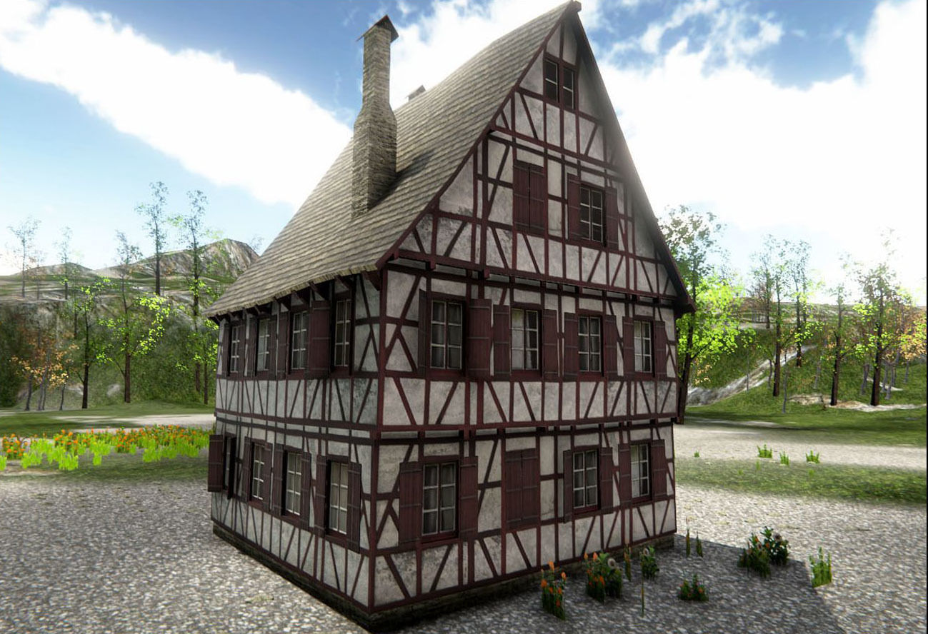 MedievalHouse medieval house Low-poly 3D model_3