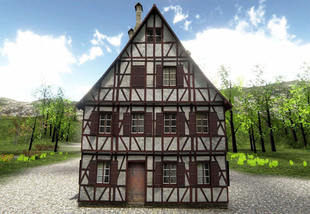 MedievalHouse medieval house Low-poly 3D model_6