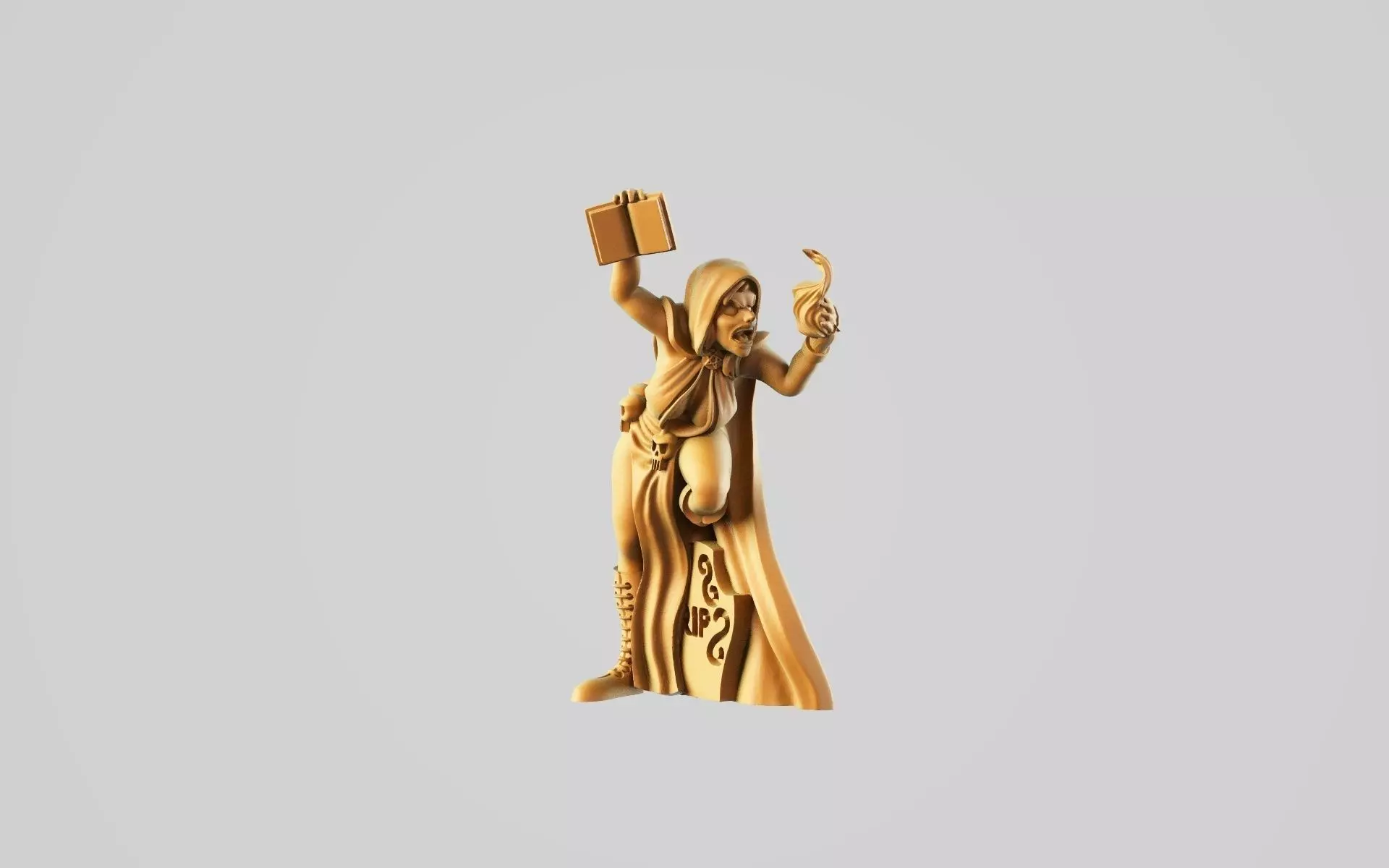 Sara the necromancer 3D print model_0
