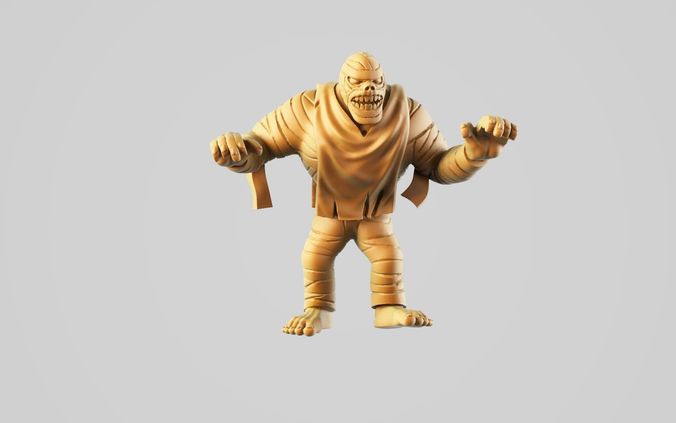 Mummy wooden figure 3D print model