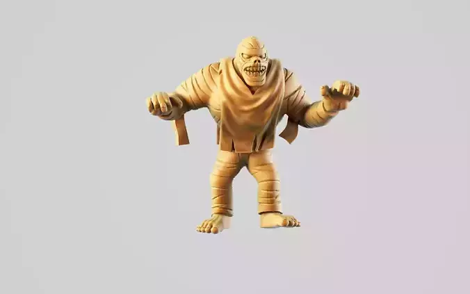 Mummy wooden figure 3D print model