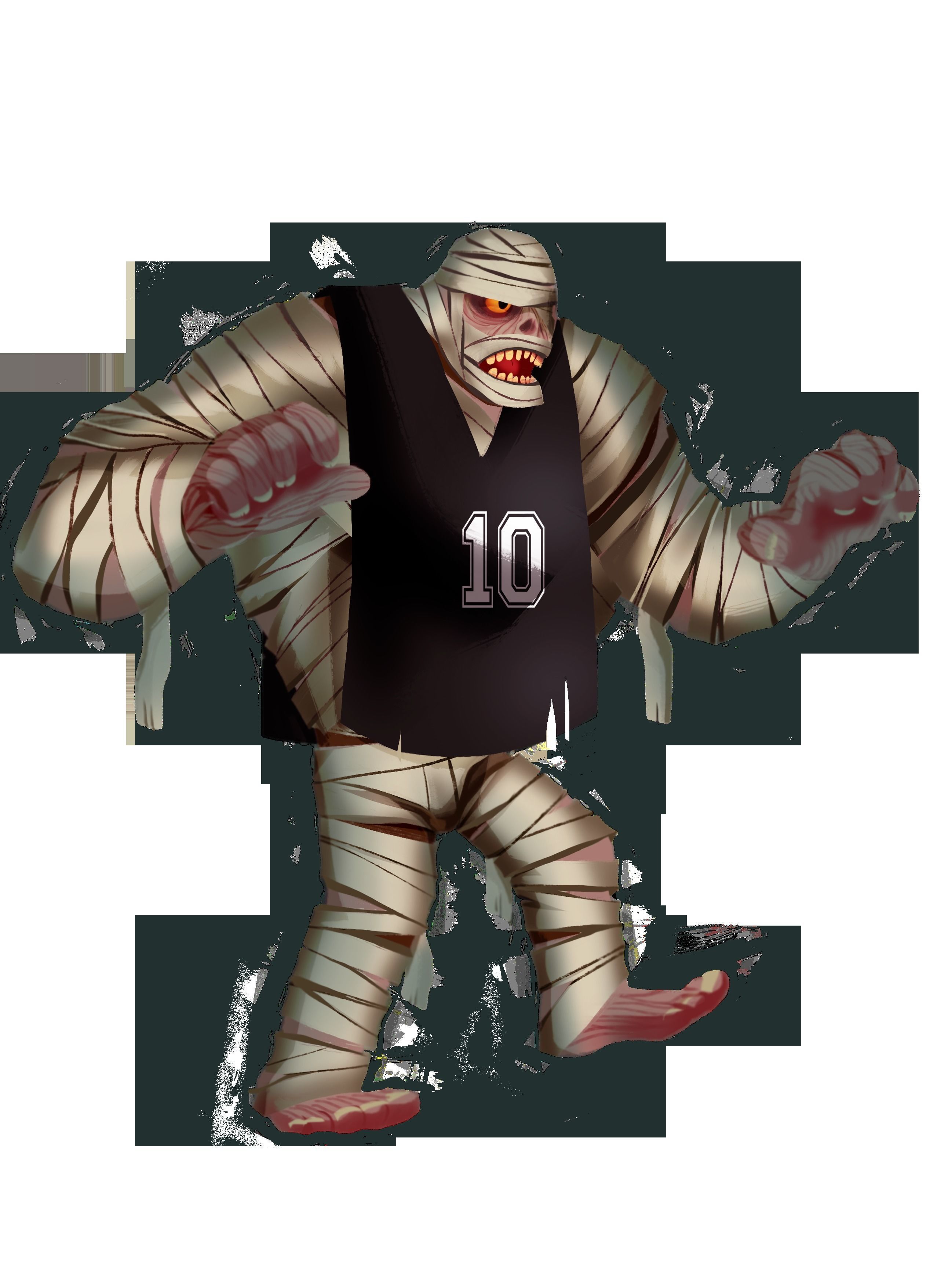 Mummy wooden figure 3D print model_1