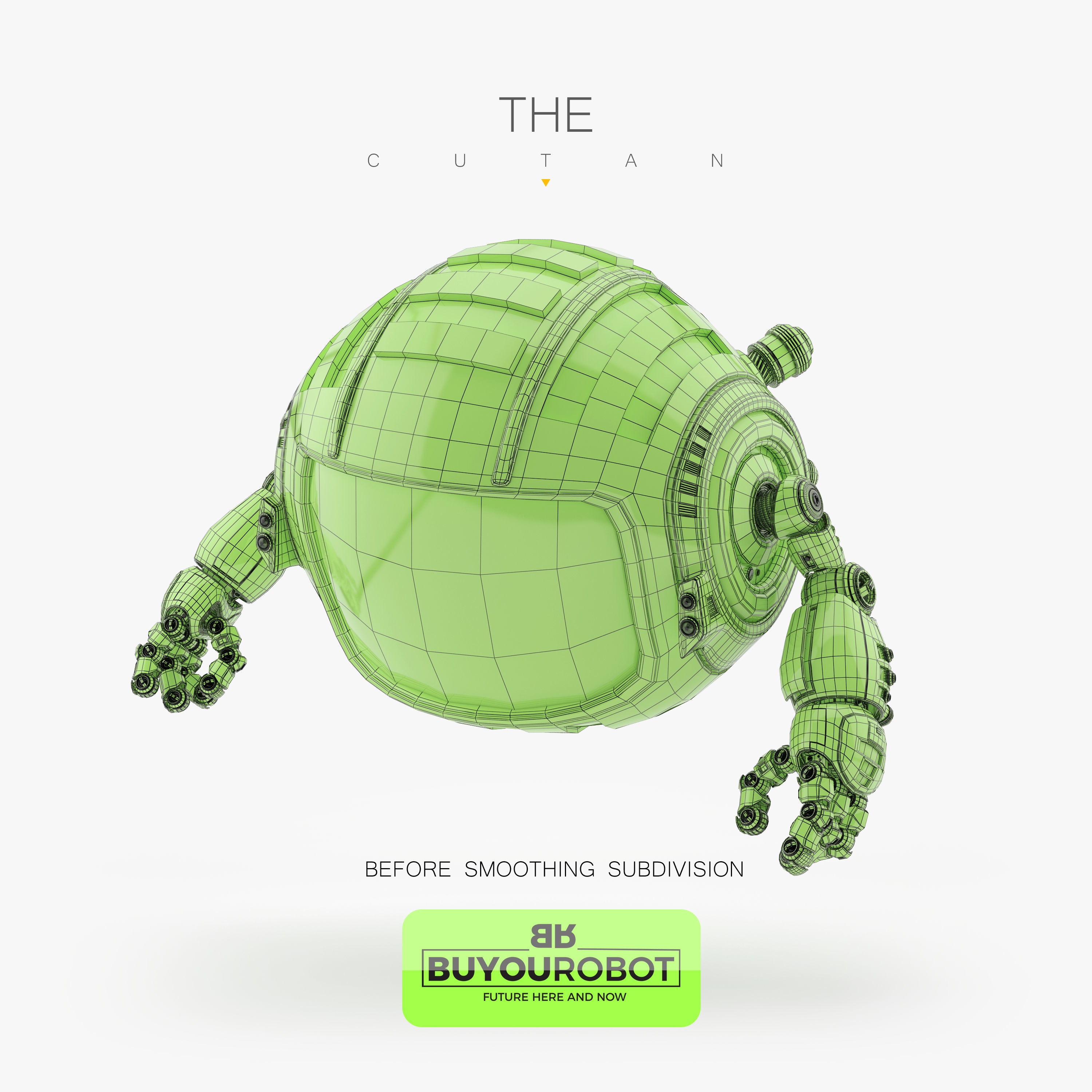 CUTAN X robot with eyes 3D model_4