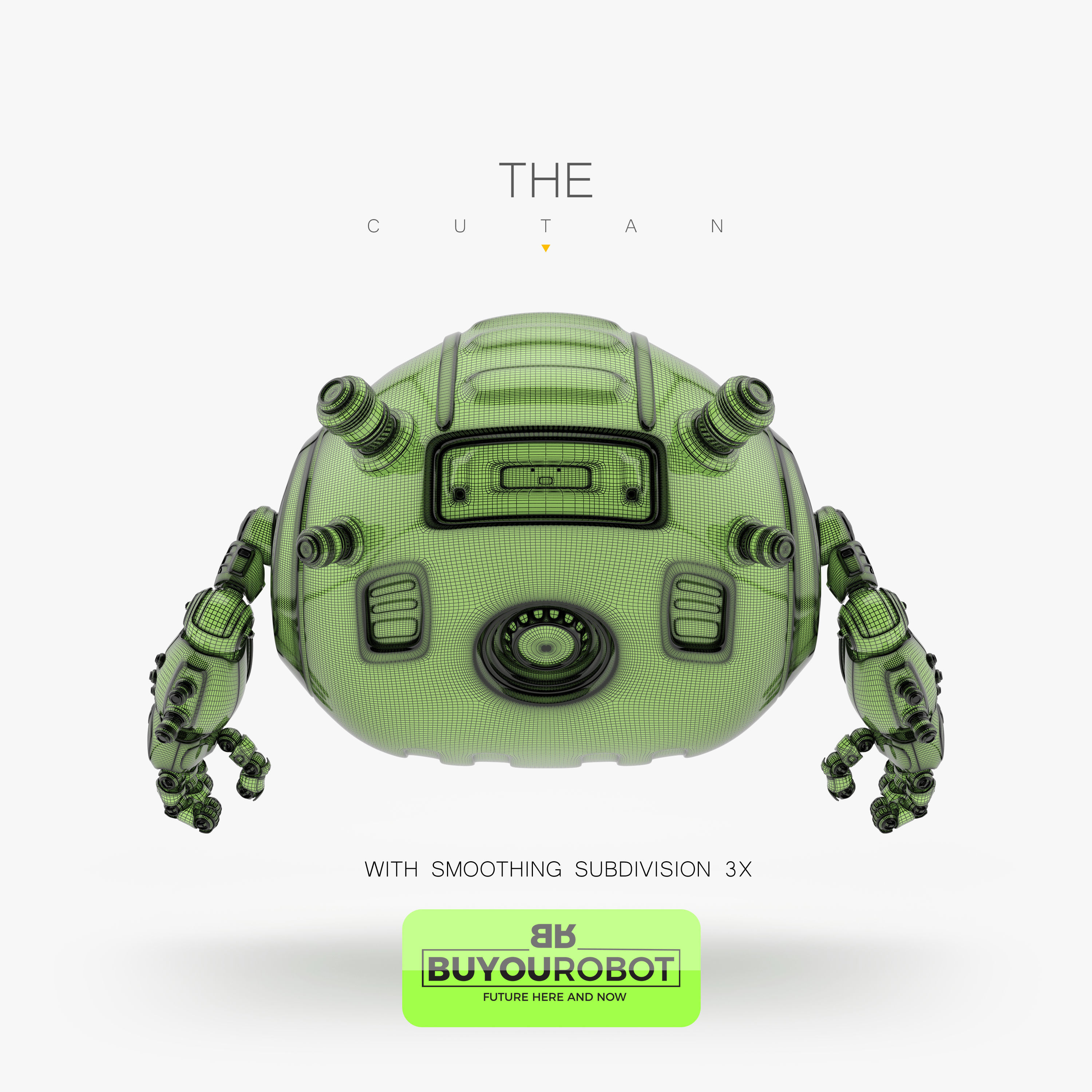 CUTAN X robot with eyes 3D model_7