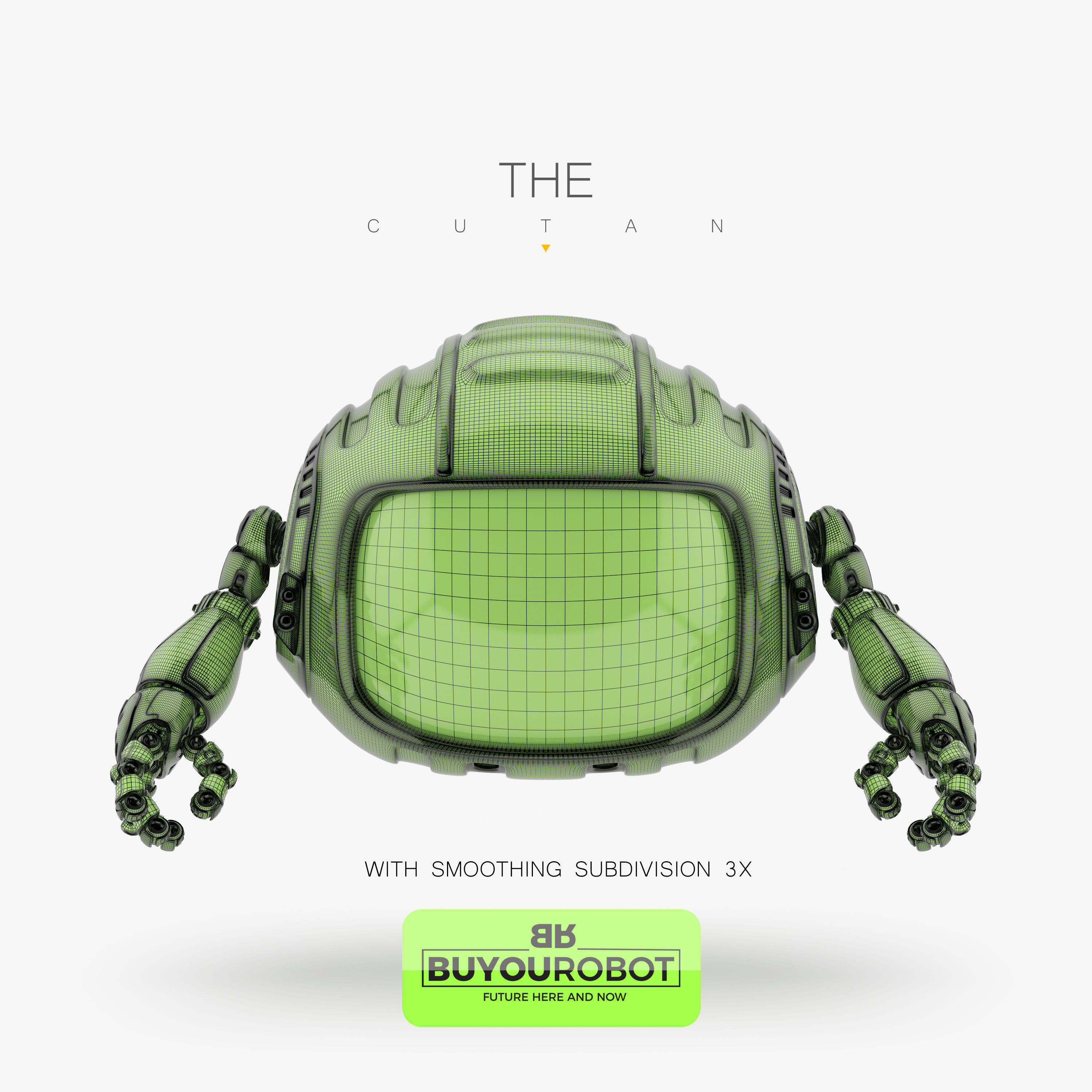 CUTAN X robot with eyes 3D model_3