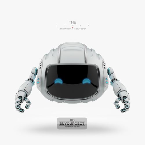 CUTAN X robot with eyes 3D model