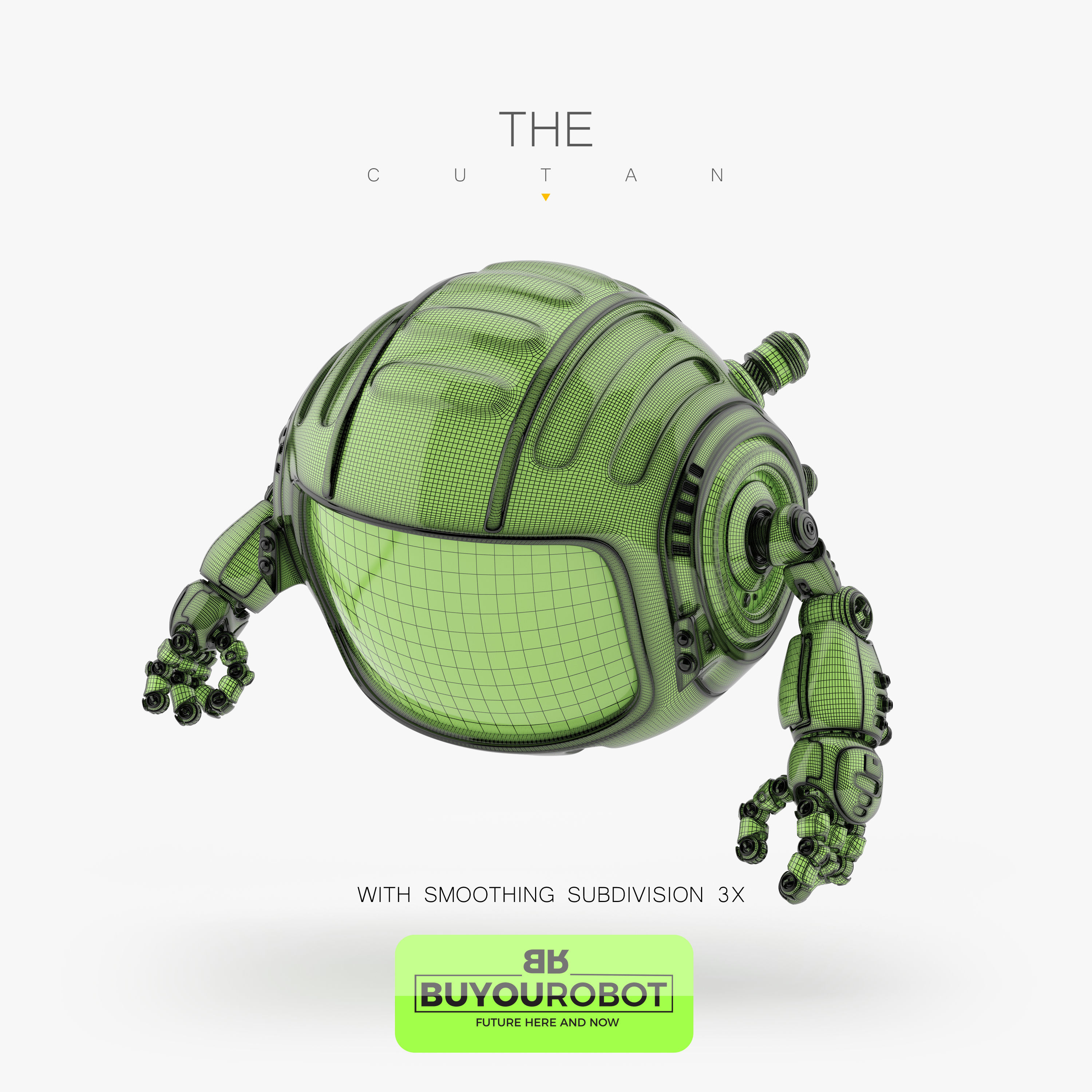 CUTAN X robot with eyes 3D model_5