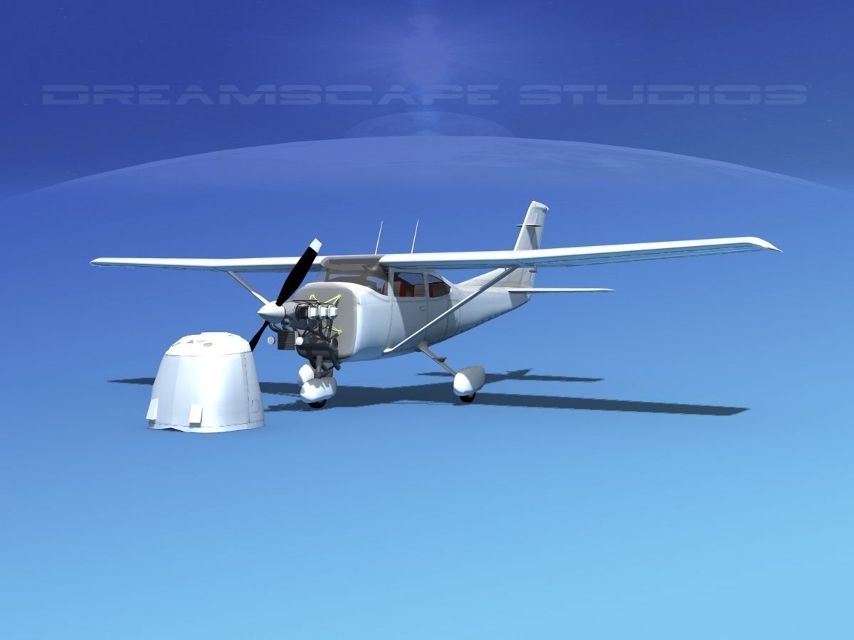 Cessna 182 Skylane V08 3D model_1