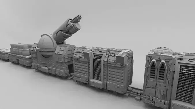 Armored Train High Poly