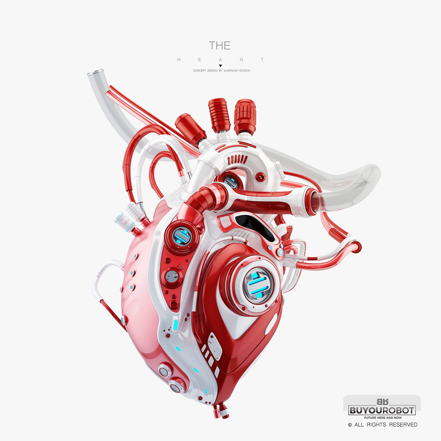 Robotic heart 3D 3D model_1