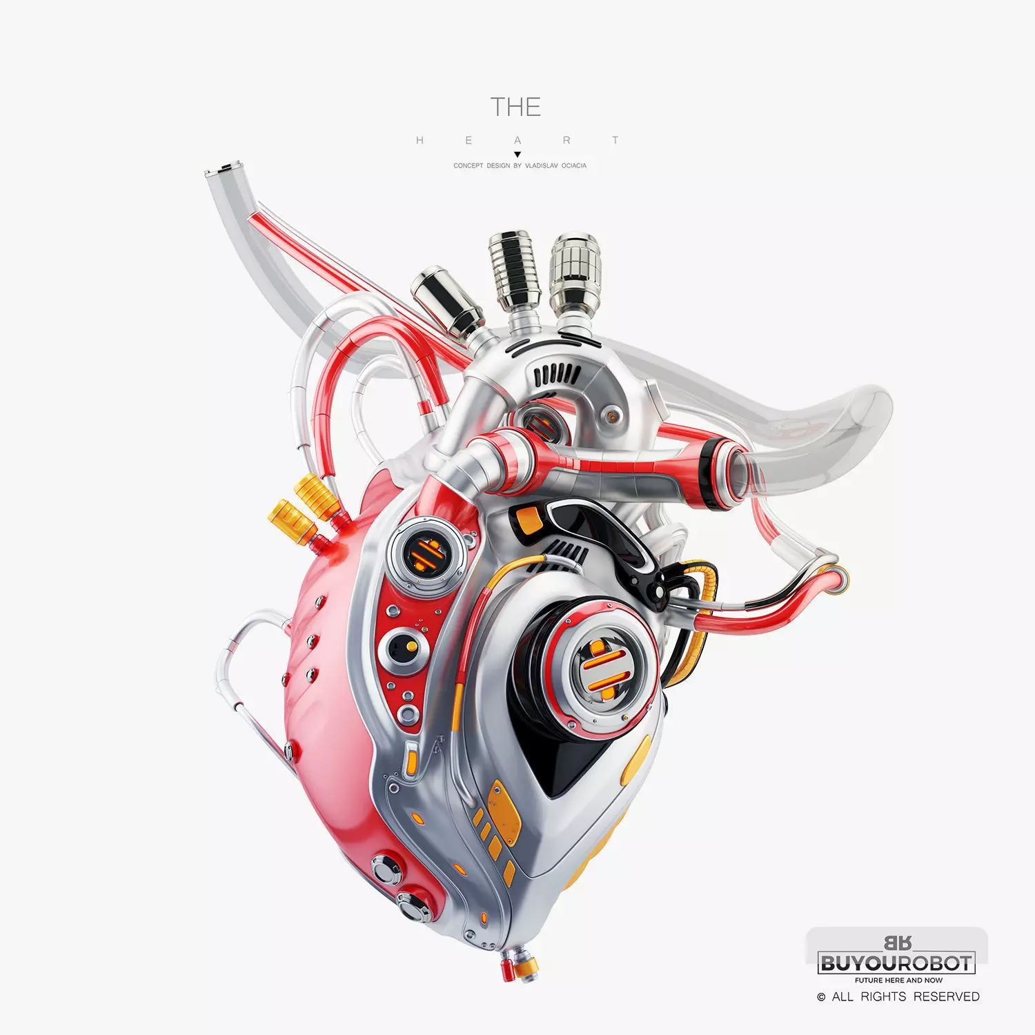 Robotic heart 3D 3D model_0