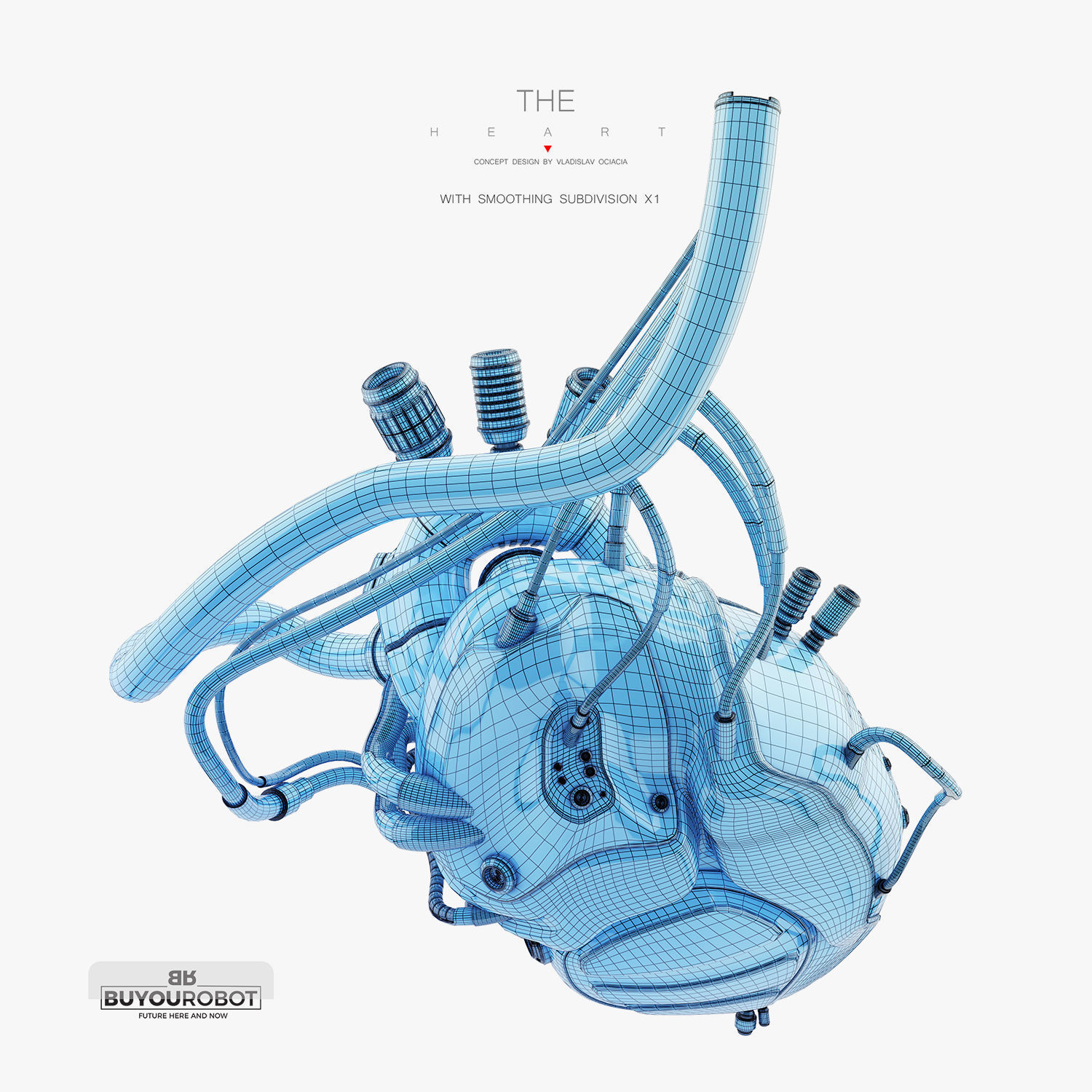 Robotic heart 3D 3D model_5