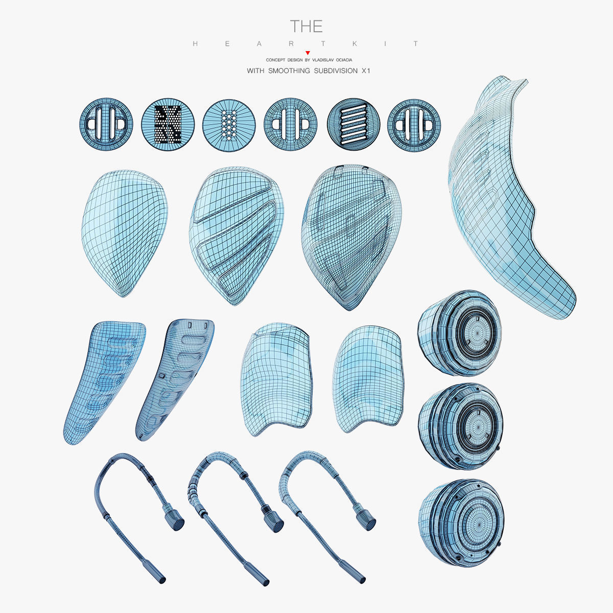 Robotic heart IV model 3D model_6