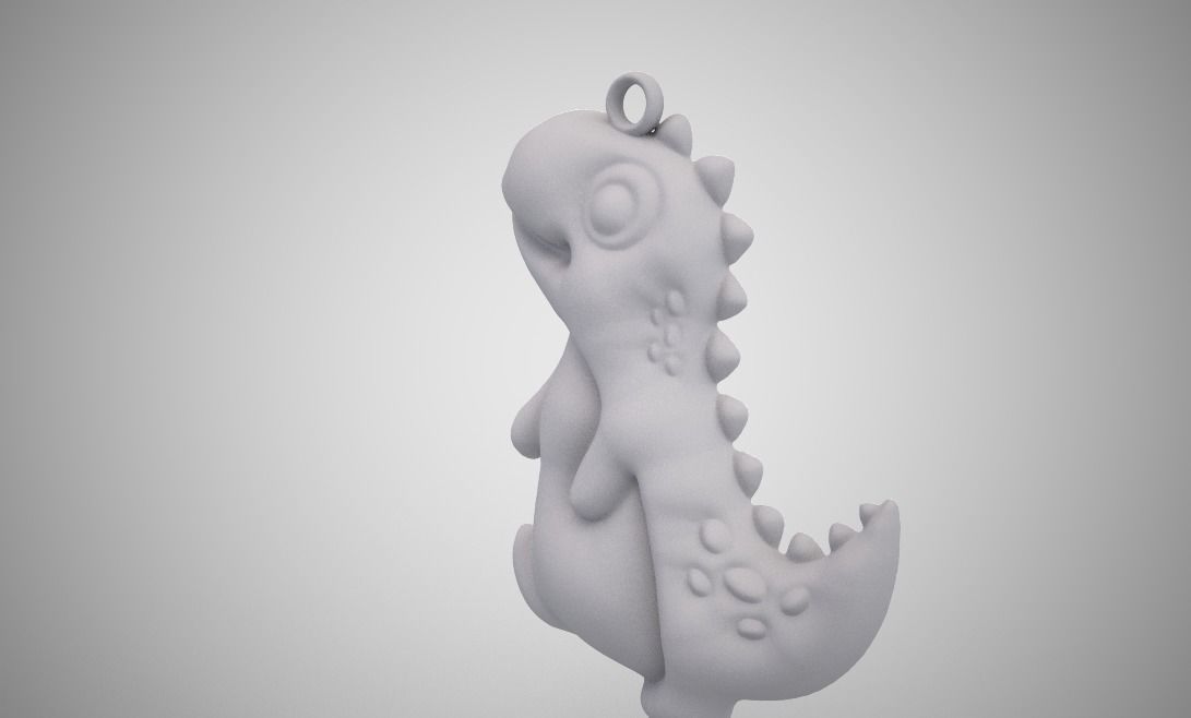 Dino Necklace 3D print model_11